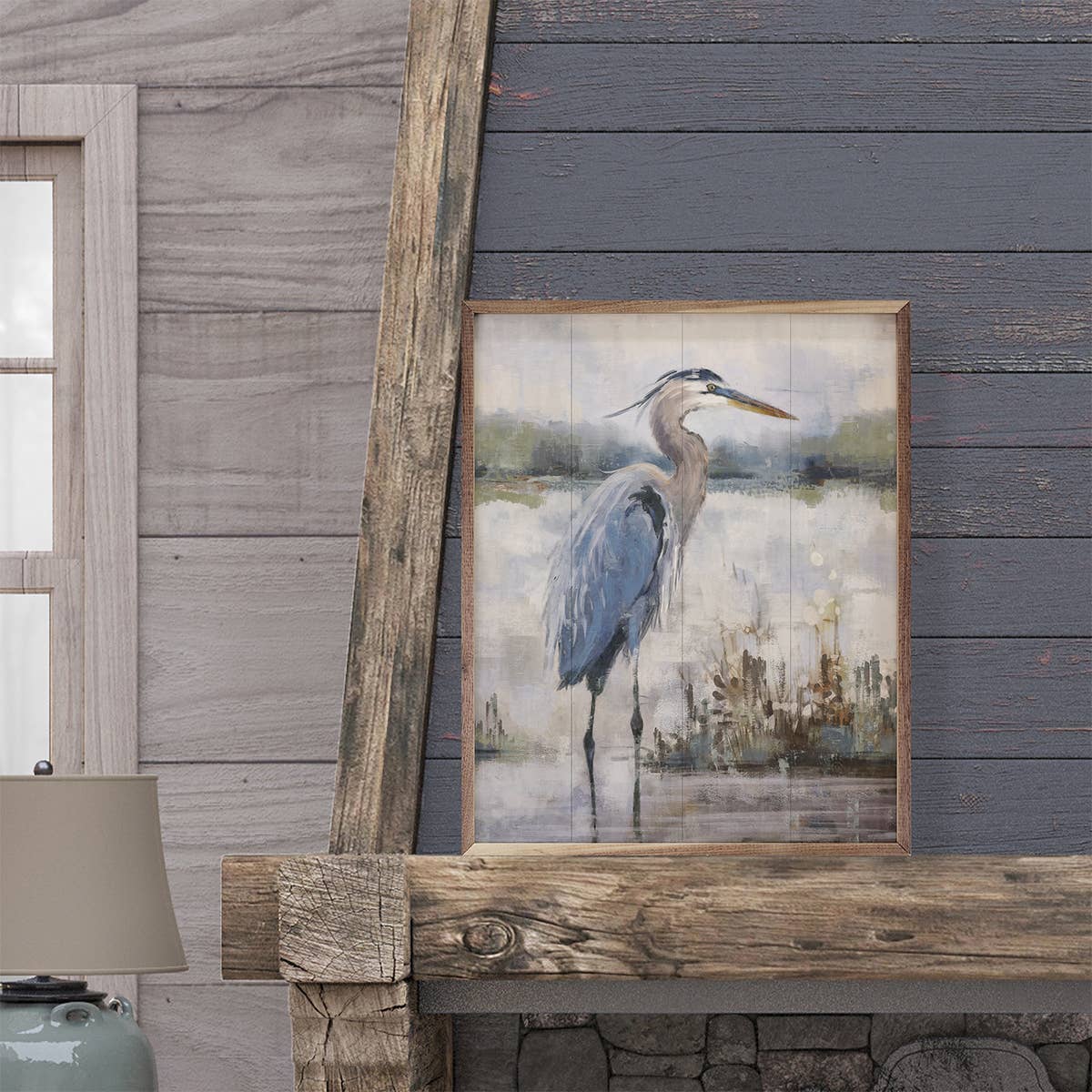 Coastal Heron 2 By Nina Blue