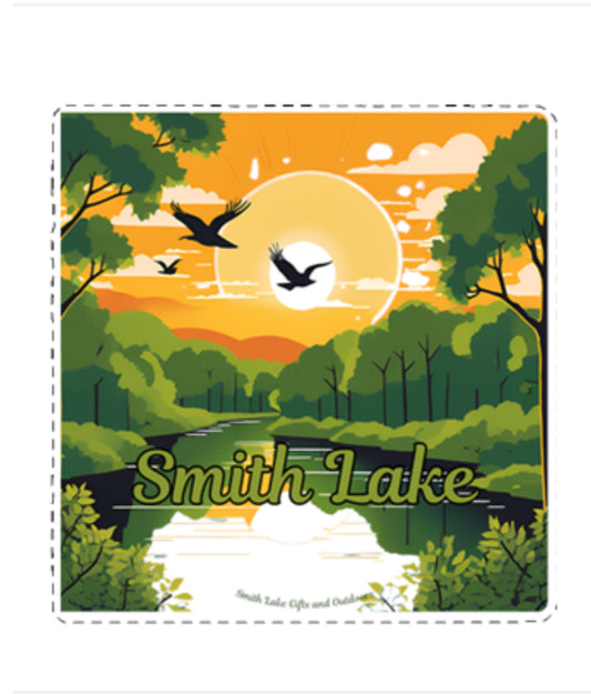 Sticker - Smith Lake Orange Skies 3.5"