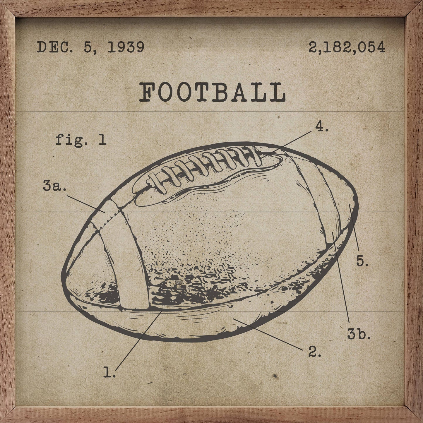 Football Patent Brown