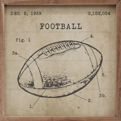 Football Patent Brown