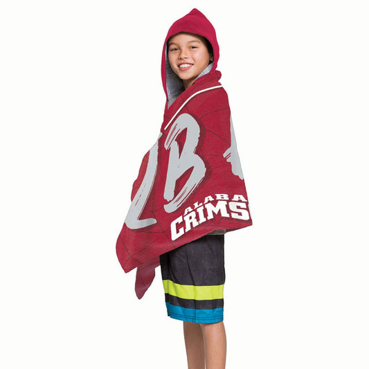 NCAA Alabama Crimson Tide Hooded Beach Towel, 22" x 51"