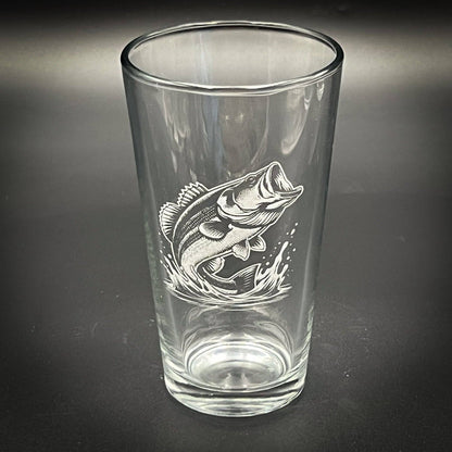 Large Mouth Bass - Pint glass