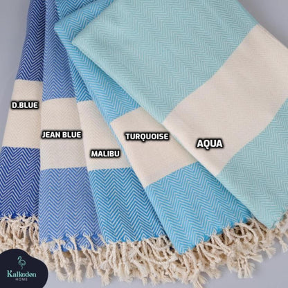 Herringbone Turkish Towel| Personalized Towel | Peshtemal