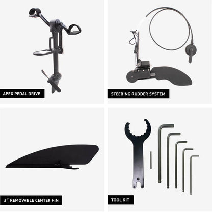 BOTE APEX Pedal Drive + Rudder Kit