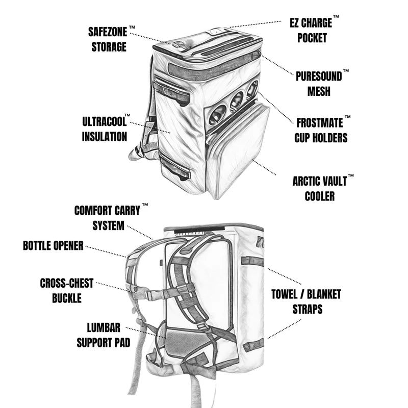 Coolio Floating Perfect Cooler with Phone Charger