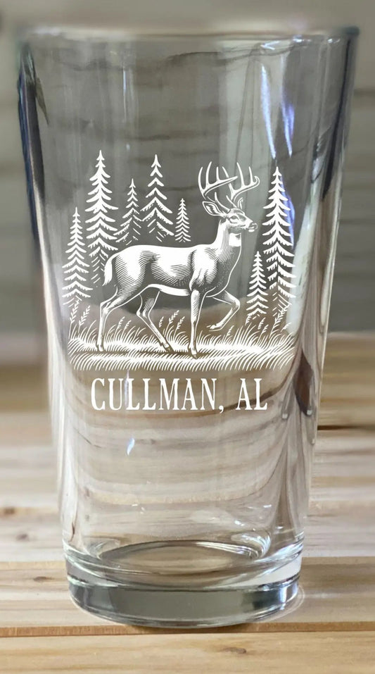 Cullman AL Deer  - Pint glass