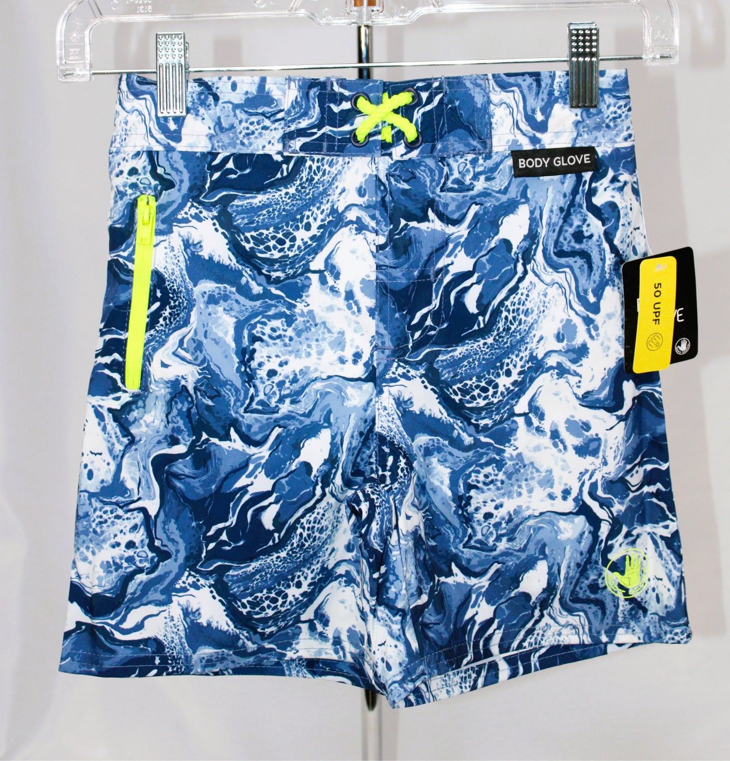 Body Glove Boys Swim Trunks 4-7 Blue/White