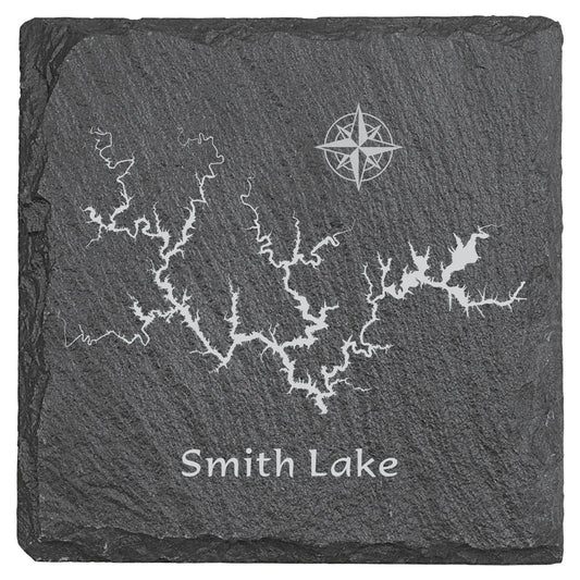 Smith Lake 4" Square Slate Coaster