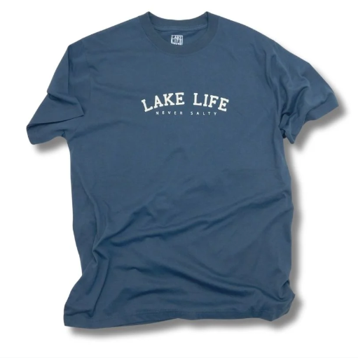 Short Sleeve Tee - Lake Life - Navy Blue