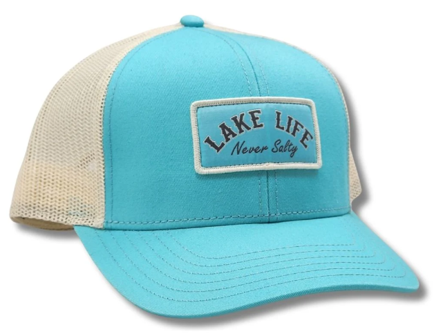 TR Trucker Cap - Lake Life Never Salty - Seafoam/White