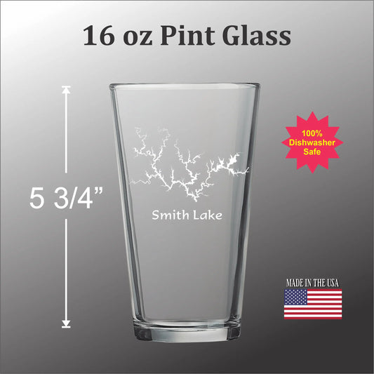 Smith Lake Pint glass