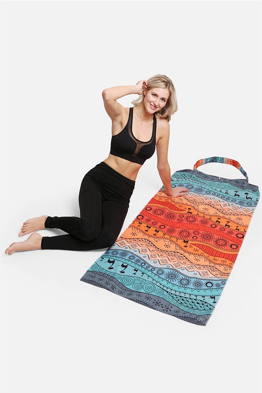 Desert Theme Print Beach Towel Bag