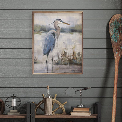 Coastal Heron 2 By Nina Blue