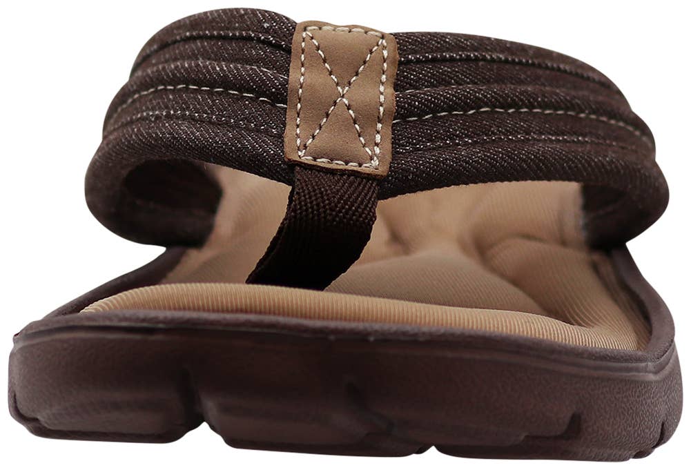 Norty Mens Memory Foam Footbed Comfort Casual Sandal Slip On