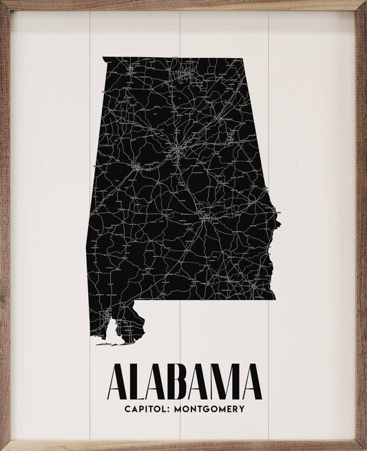 Alabama State Print