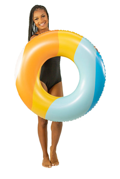 Inflatable Pool Tube Good Vibes Collection Waves 36 Inch