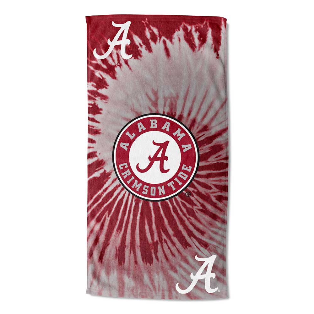 NCAA Alabama Crimson Tide Beach Towel, Psychedelic