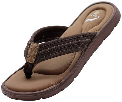 Norty Mens Memory Foam Footbed Comfort Casual Sandal Slip On